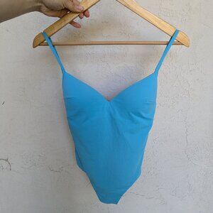 La Perla Luxury Swimsuit One Piece Red Blue Reversible Size US 32C